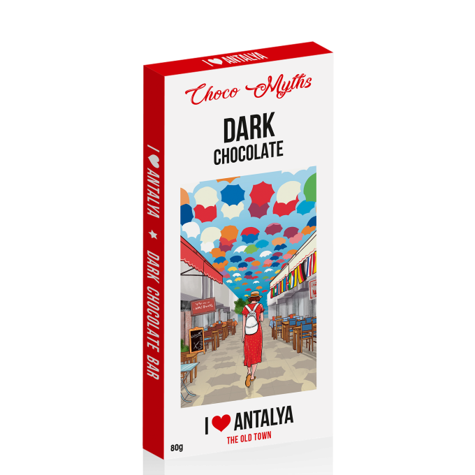 Antalya Old Town dark chocolate bar 80g