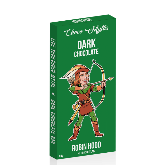 Robin Hood dark chocolate bar 80g