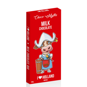 Cow milk chocolate bar 80g