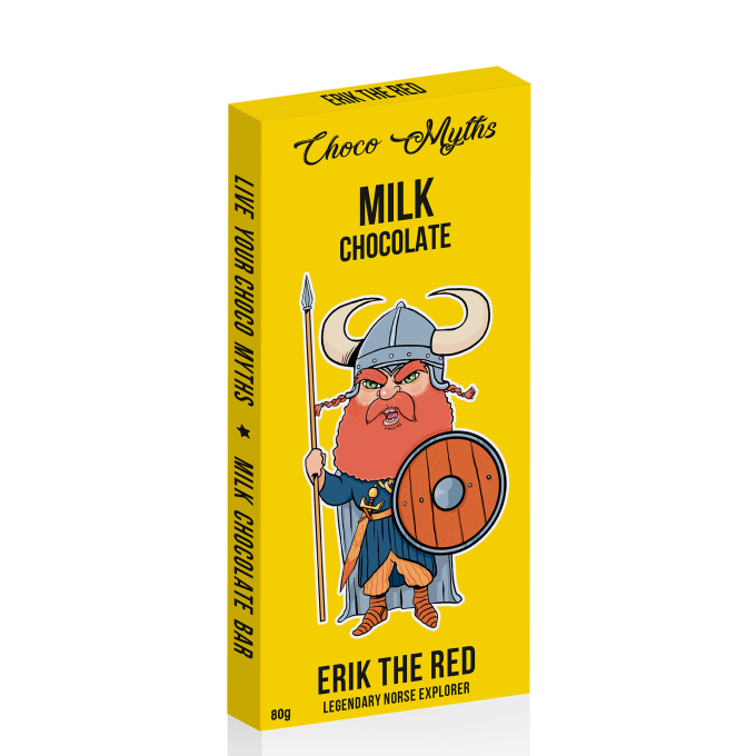 Erik The Red milk chocolate bar 80g