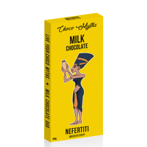 Nefertiti milk chocolate bar 80g