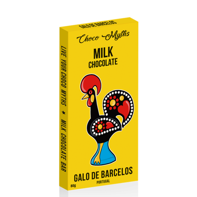 Galo de Barcelos milk chocolate bar 80g