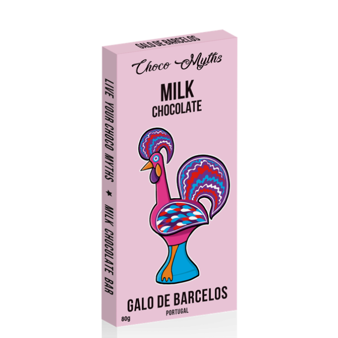 Galo de Barcelos milk chocolate bar 80g