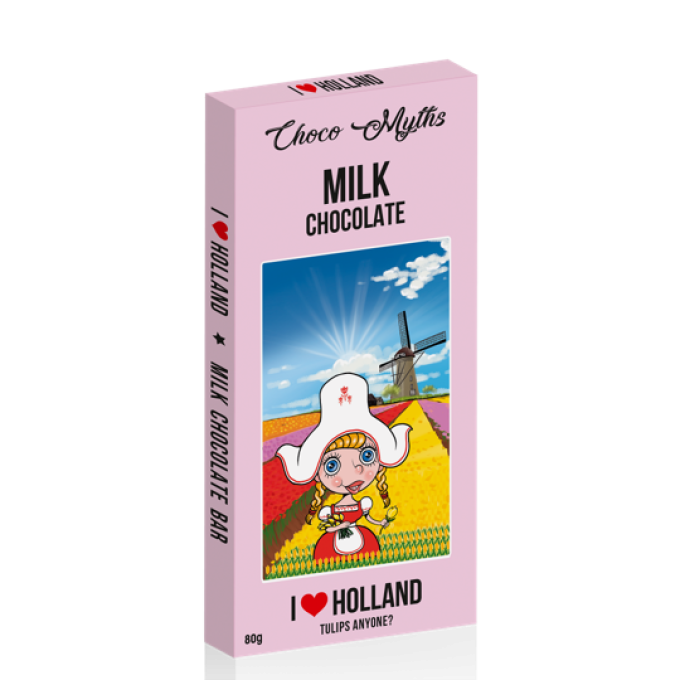 Dutch Girl milk chocolate bar 80g