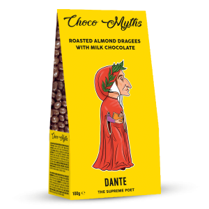 Dante Alighieri roasted almond dragees with milk chocolate 100g