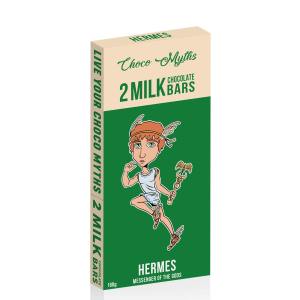 Hermes milk chocolate duo bars 2x80g